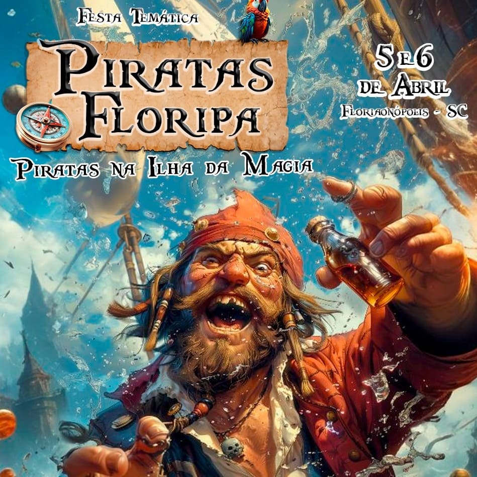 Piratas Floripa - Piratas na ilha da magia