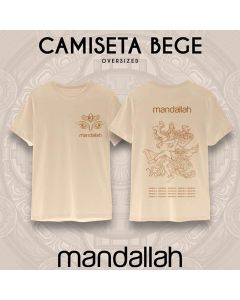 MANDALLAH - 19 Anos - Camiseta Bege (Baby Look)