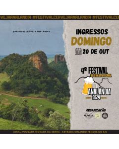 4º FESTIVAL CERVEJA ANALÂNDIA - Domingo (2º Dia)