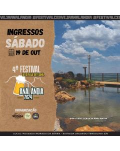 4º FESTIVAL CERVEJA ANALÂNDIA - Sábado (1º Dia)