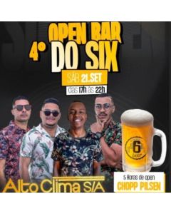 4° OPEN BAR DO SIX - 1º Lote (Feminino)